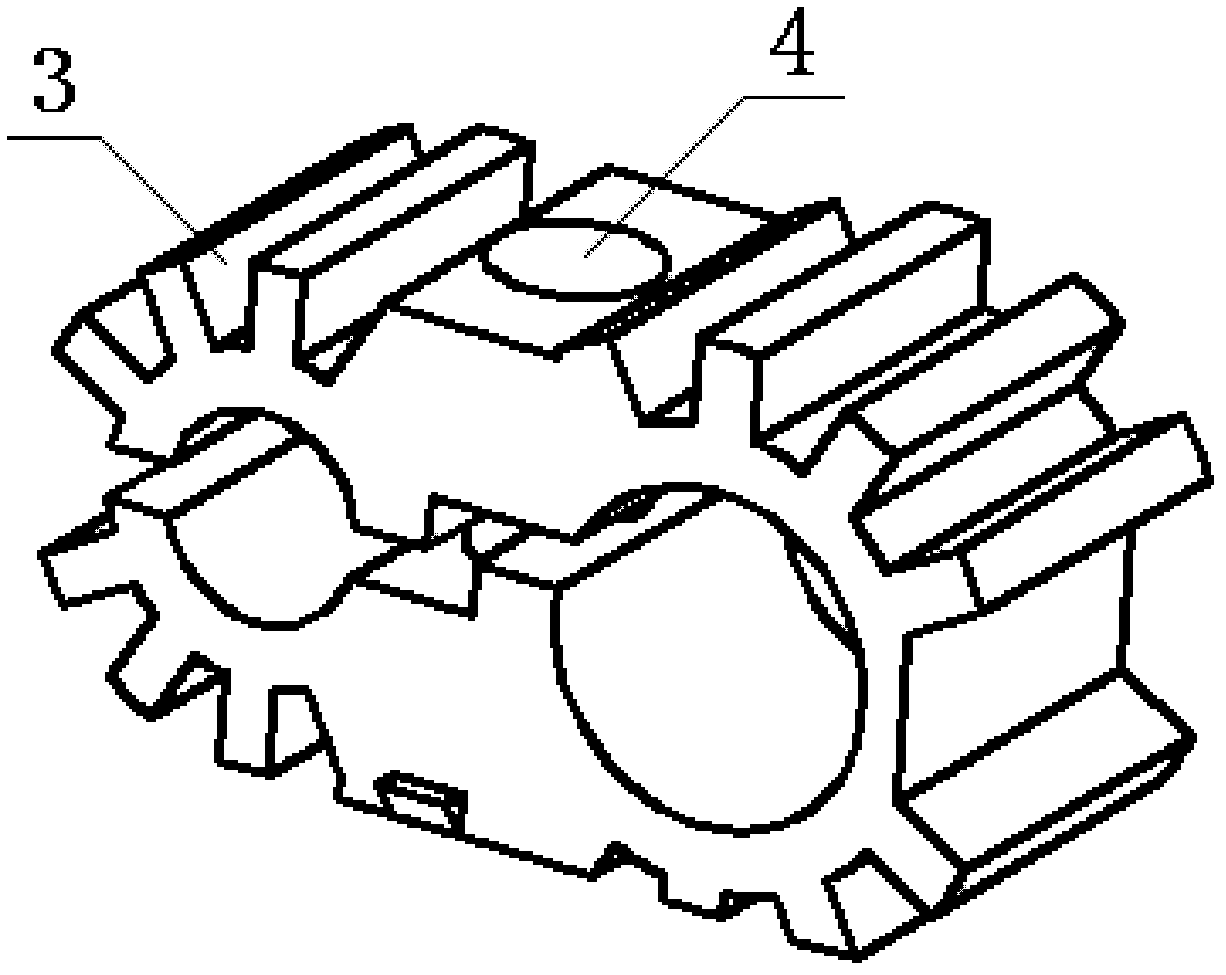 A fixed pipe clip for automobile air-conditioning pipeline