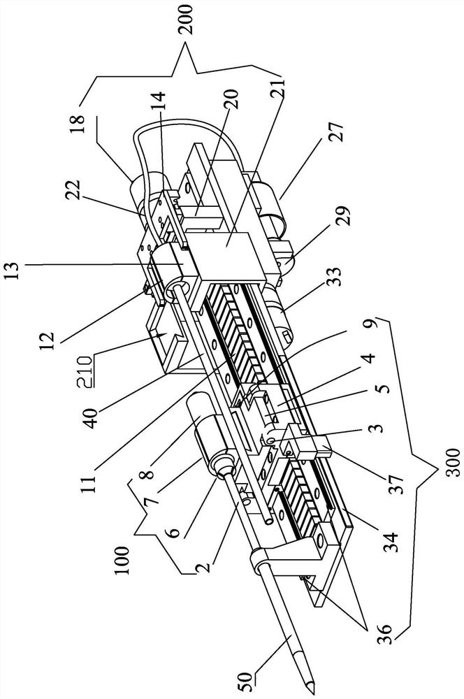 Automatic vertebral body puncture forming device and orthopedic surgery robot system