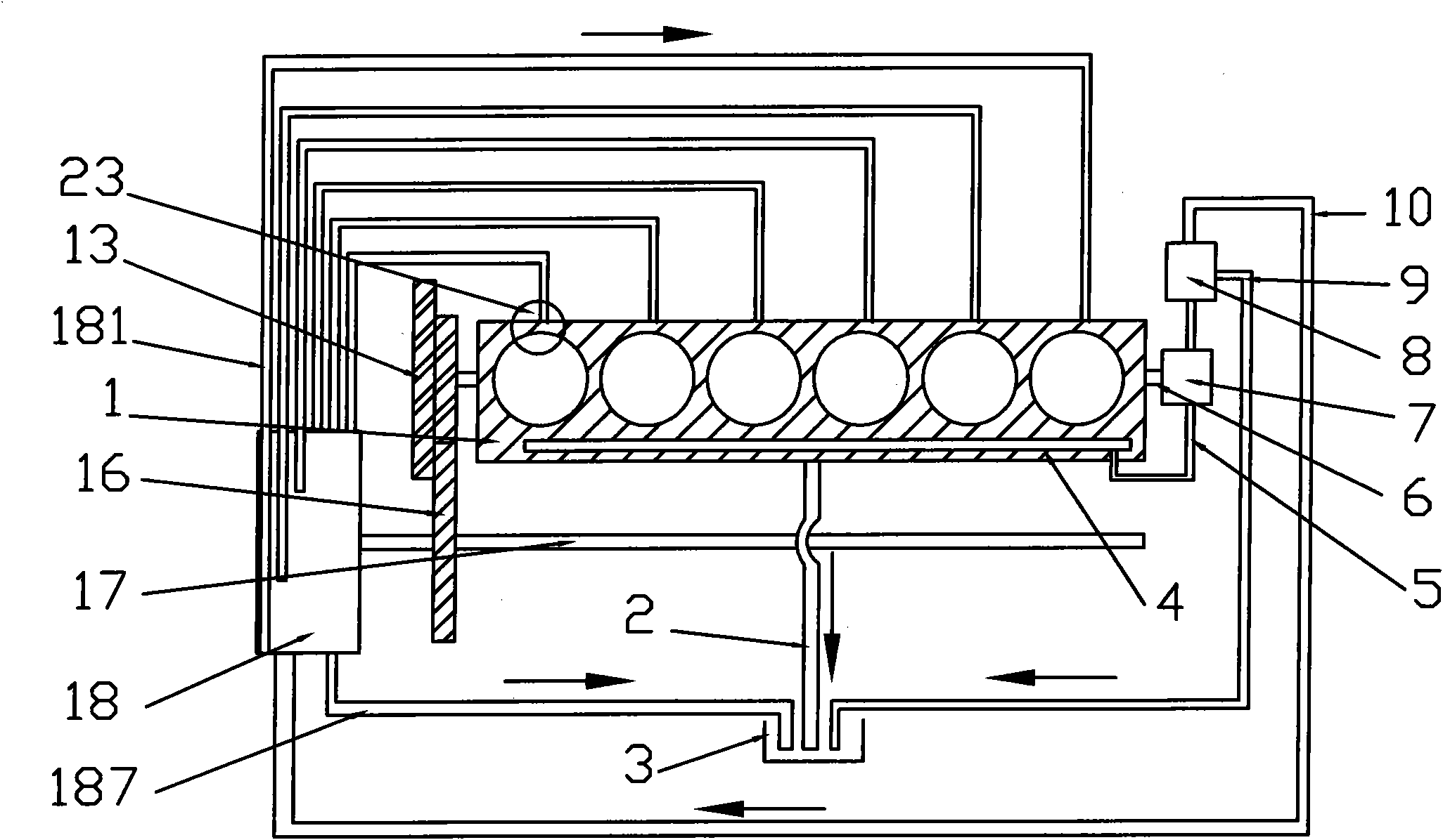 Hydraulic self-adaption air valve correct-timing variable system of diesel engine and control method thereof