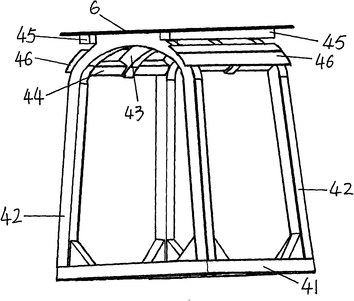 Controllable energy absorbing roll-over protective structure for engineering vehicle