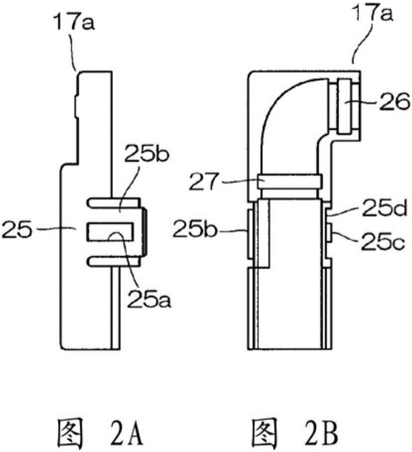 L-angle type optical connector