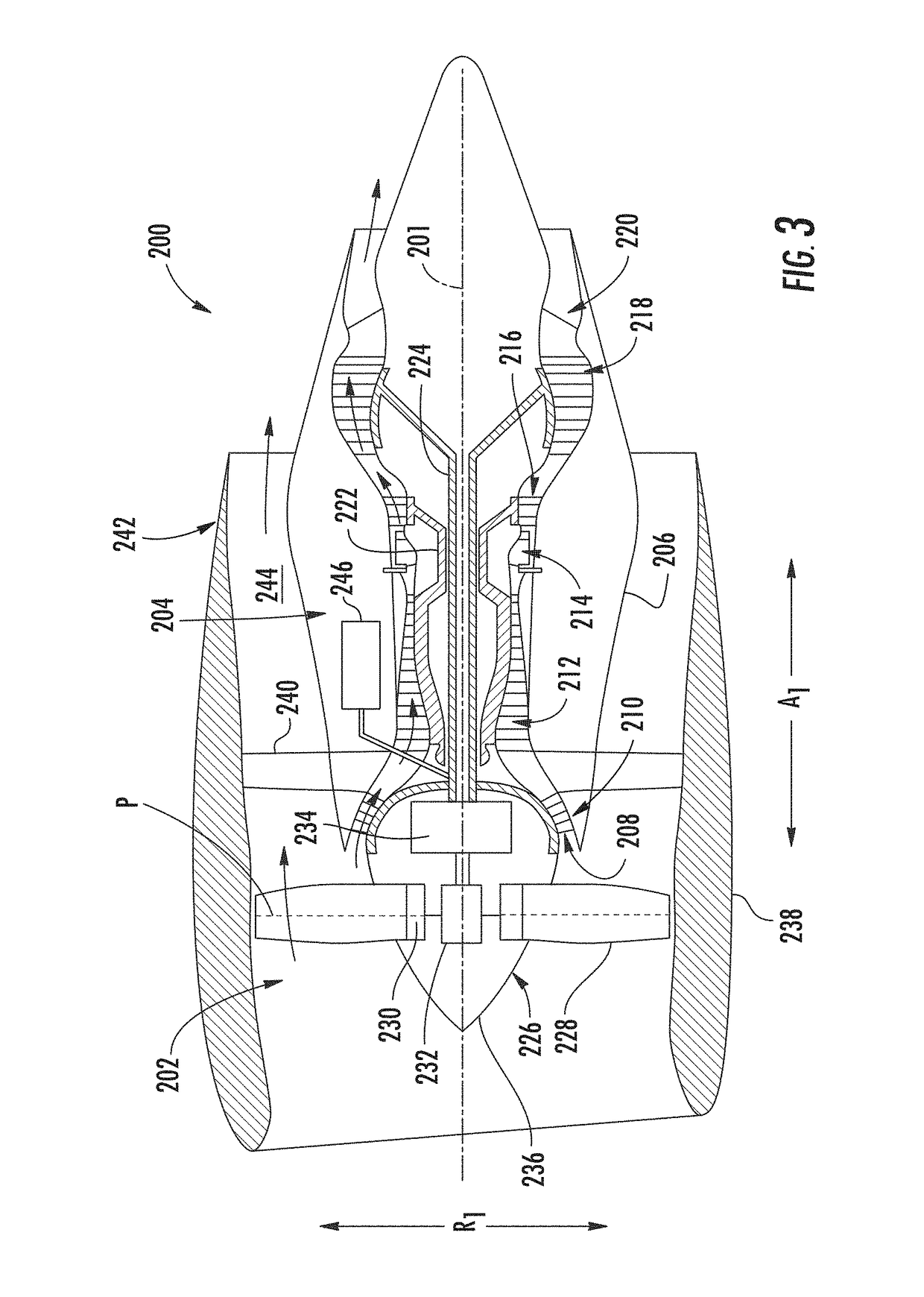 Propulsion engine for an aircraft