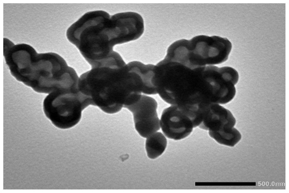 Hollow silicon dioxide as well as preparation method and application thereof