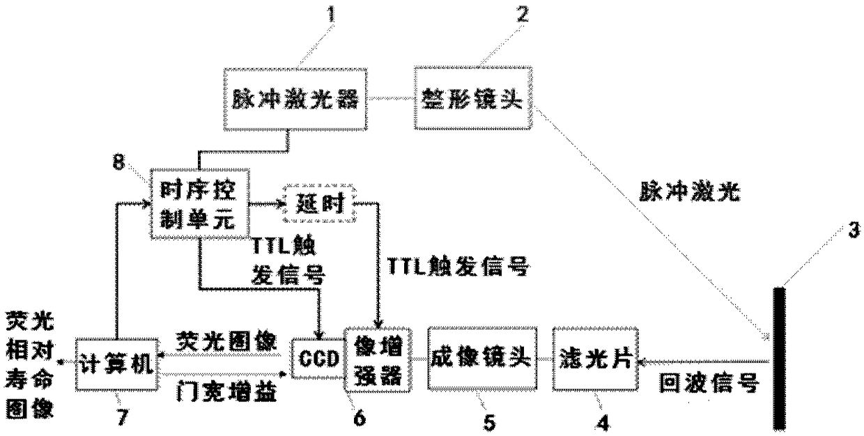 Dual-gated related fluorescence imaging device and imaging method