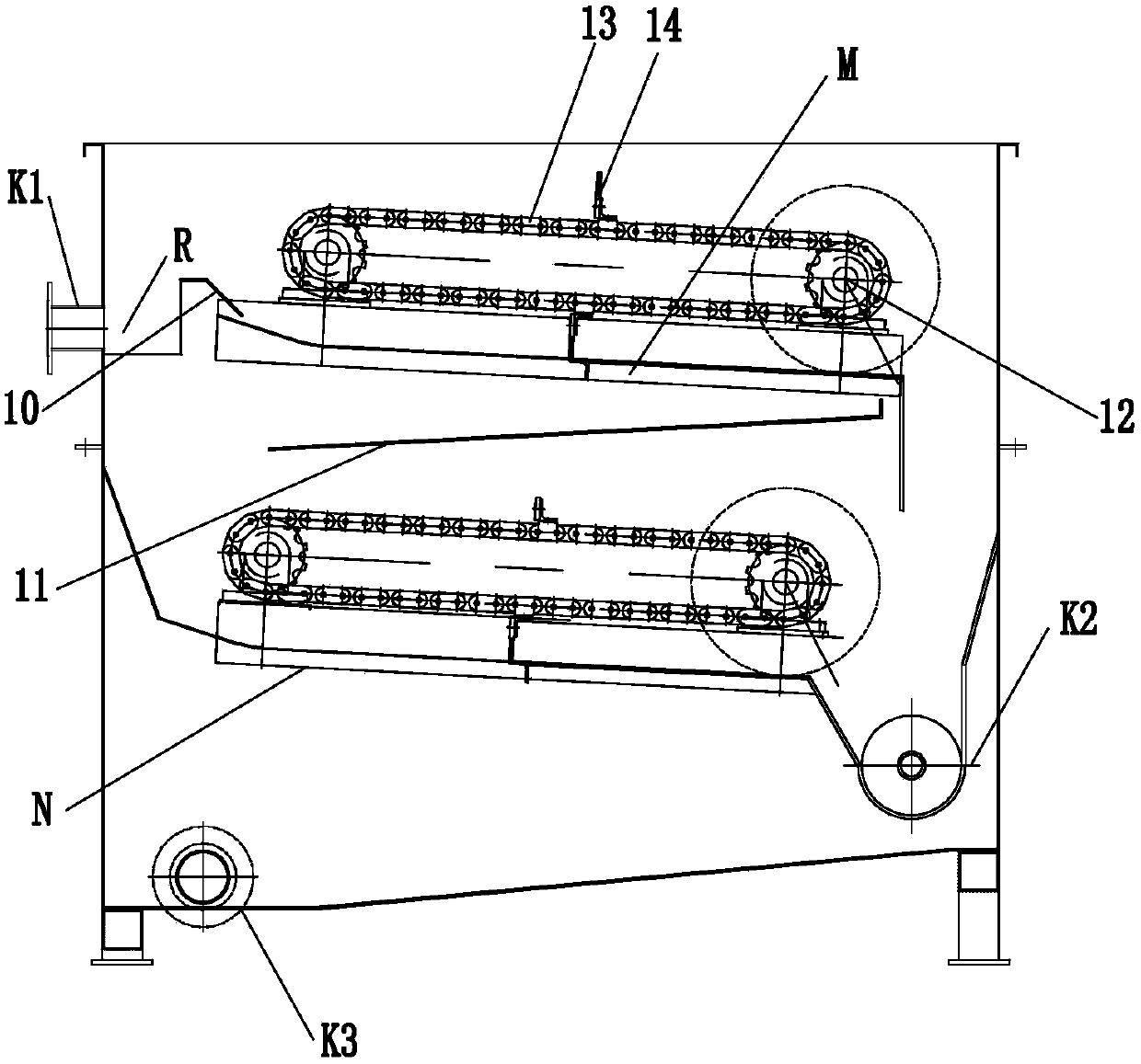 Integrated short-process efficient denitrification and phosphorus removal sewage treatment system and process