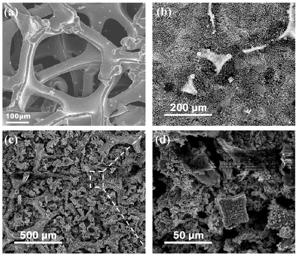 Three-dimensional porous material containing lithium alloy skeleton network and preparation method thereof, and composite lithium negative electrode material and a preparation method thereof