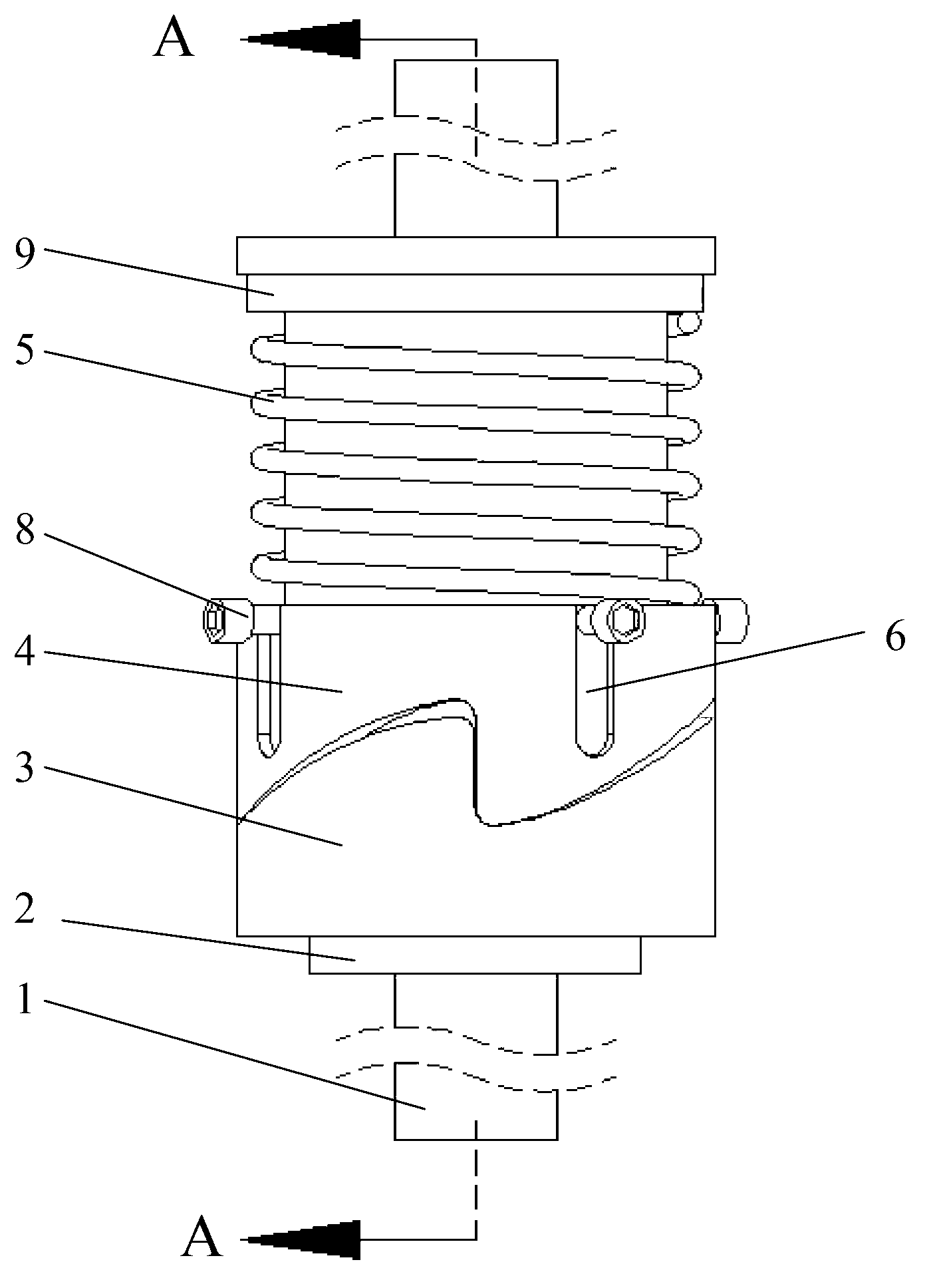 Cam-type axial rotary punching tool