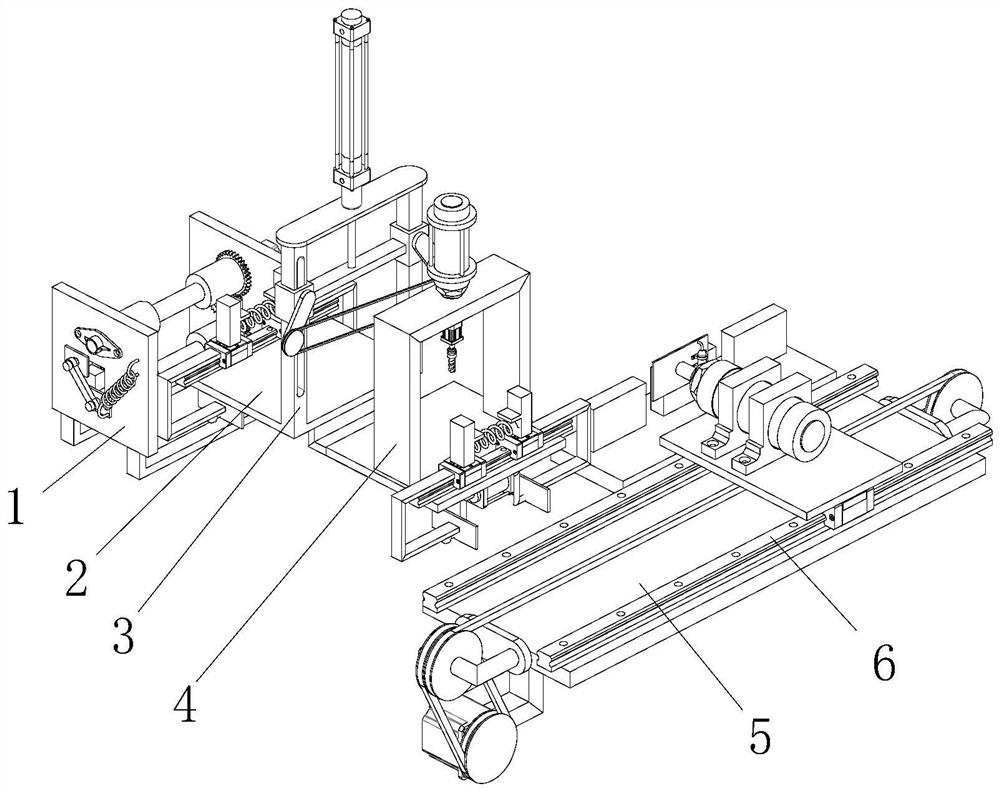 Automatic machining device for aluminum alloy door and window pipe profiles