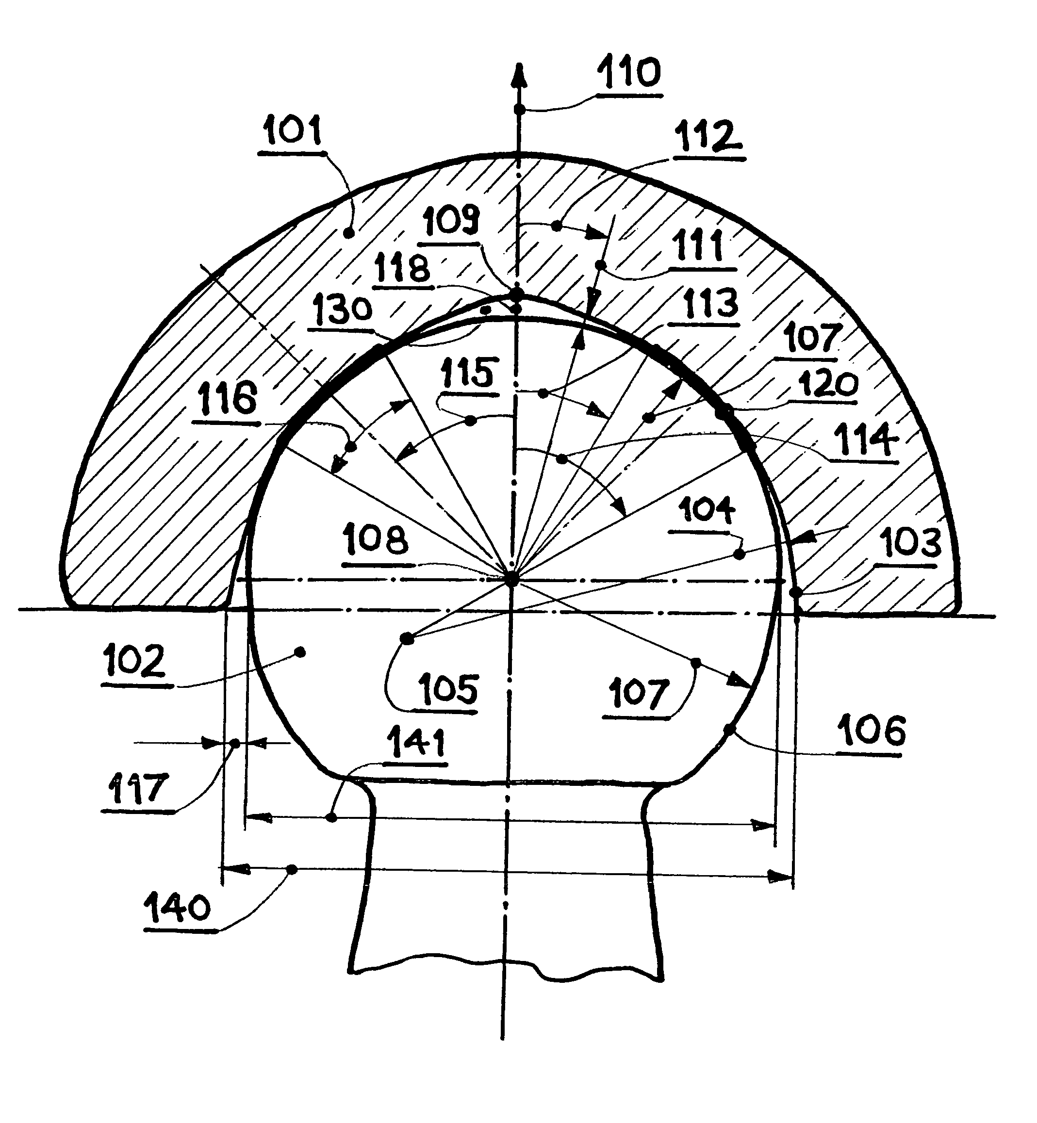 Wear-reducing geometry of articulations in total joint replacements