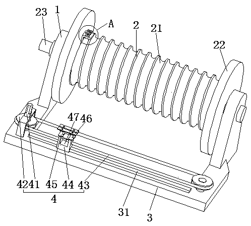 Winch with uniform steel cable winding function