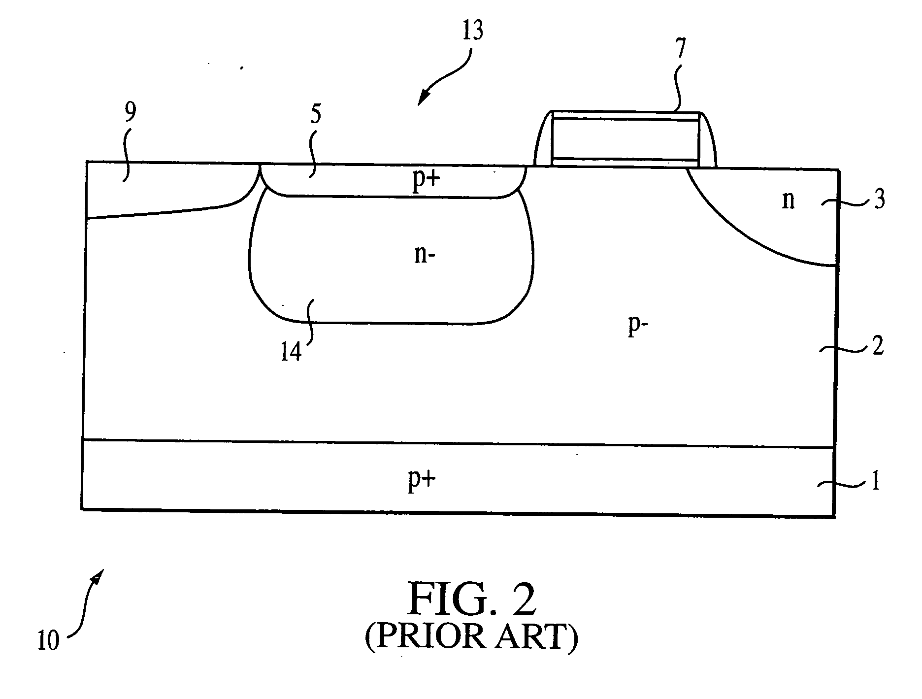 Double pinned photodiode for CMOS APS and method of formation