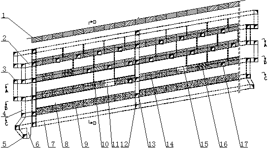 Multilayer gentle dip thin-medium ore deposit filling and mining method