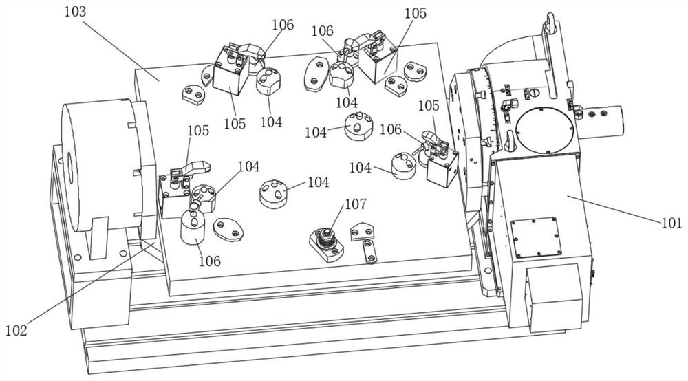 Full-automatic adjustable fixture for flywheel casing of new energy automobile and machining technological process