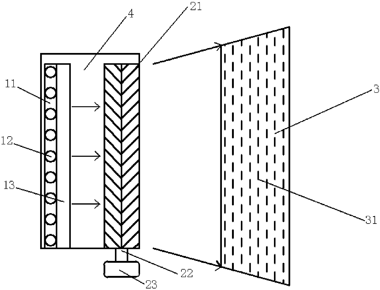 Advertisement water-surface projection device