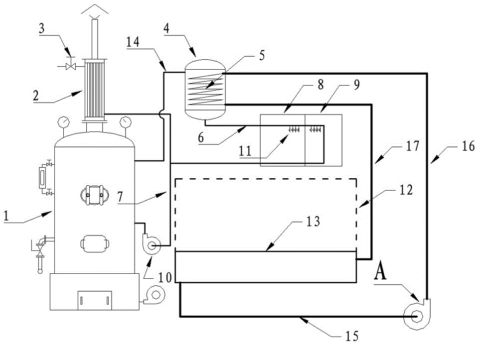 Hot water auxiliary system for natatorium