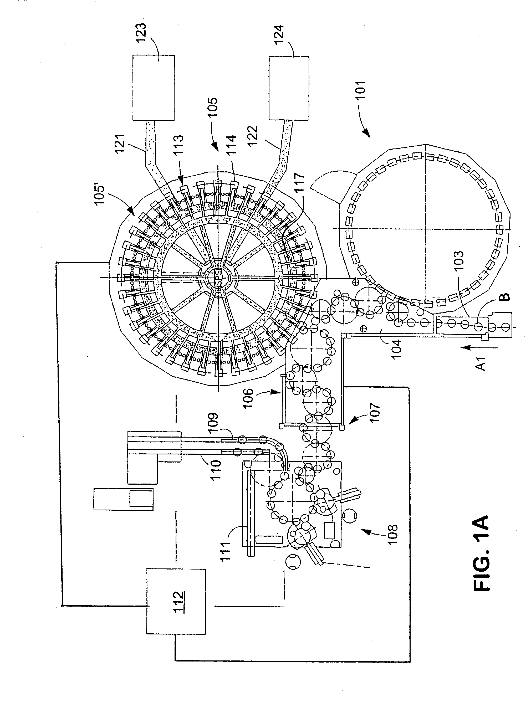 Beverage bottling plant for filling bottles with a liquid beverage filling material