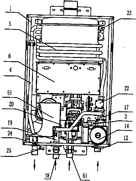 Integrated central water heating system