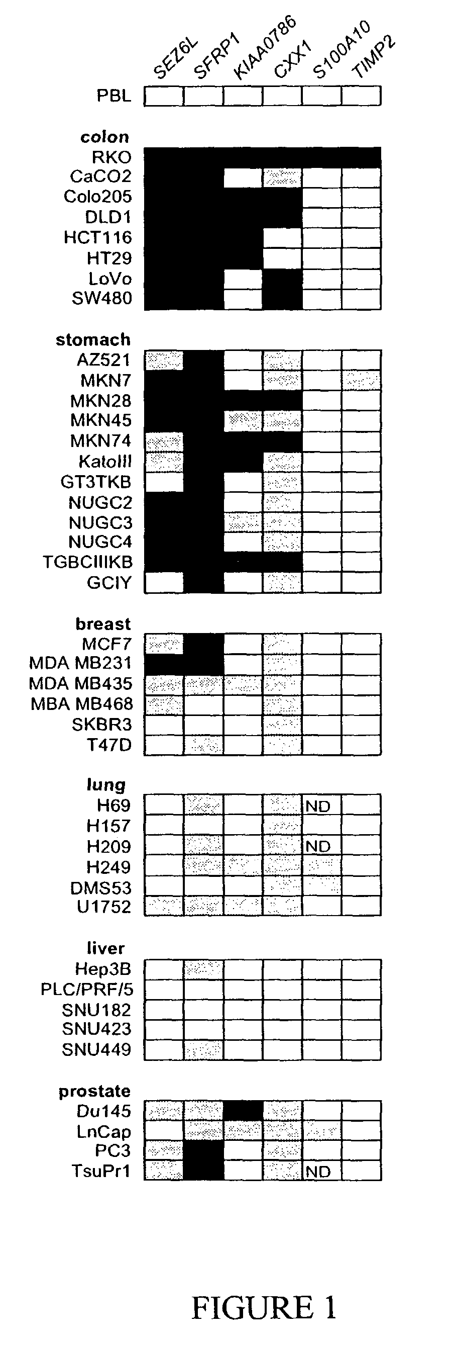 Genomic screen for epigenetically silenced genes associated with cancer