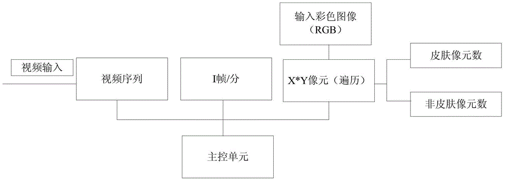 Colored constant characteristic extraction method and system under Internet video studio environment