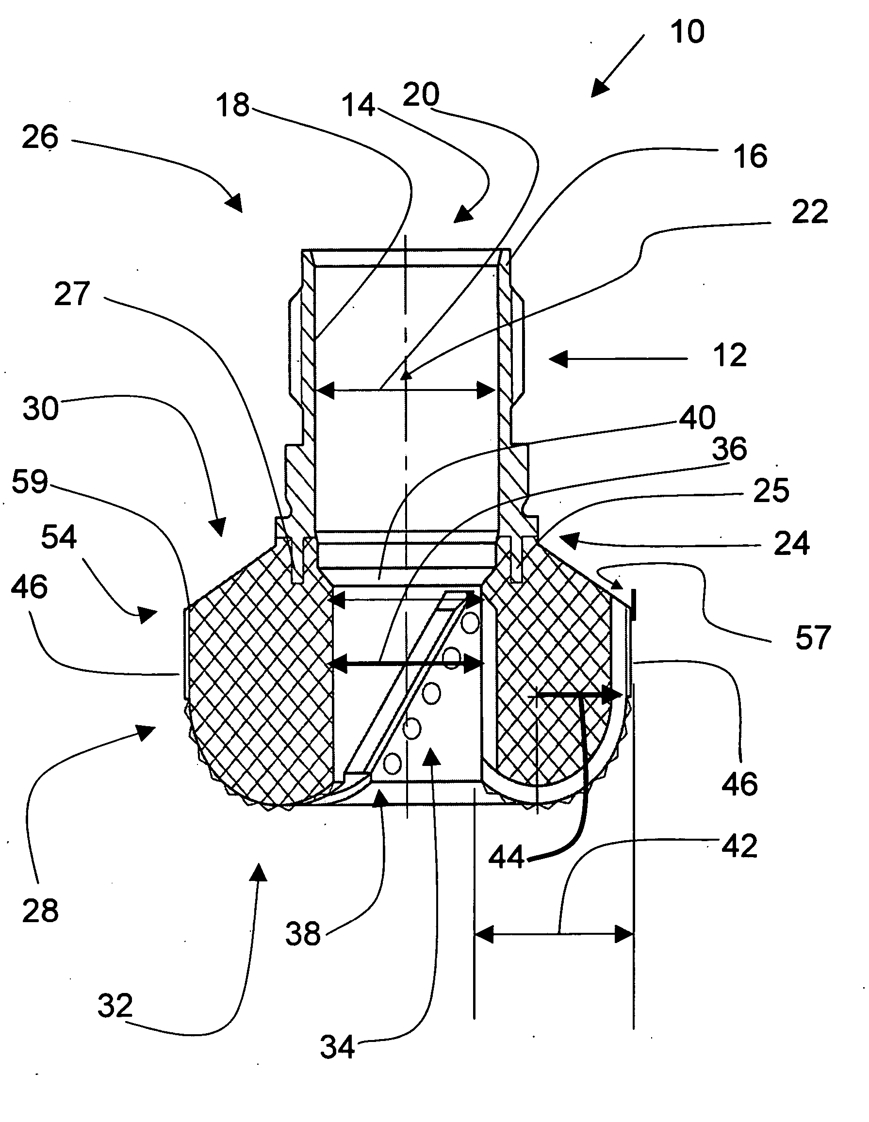 Rotating dry drilling bit