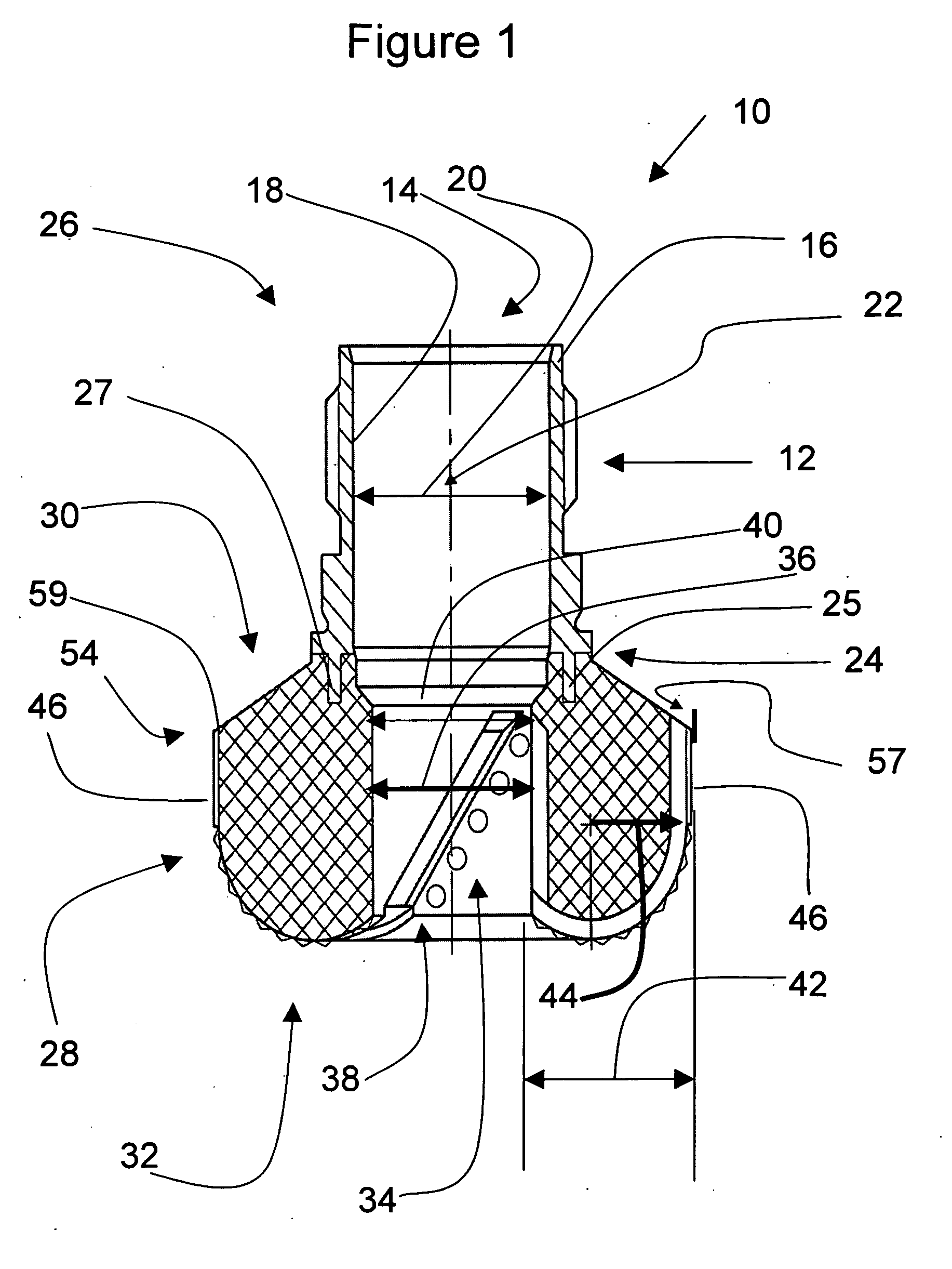 Rotating dry drilling bit