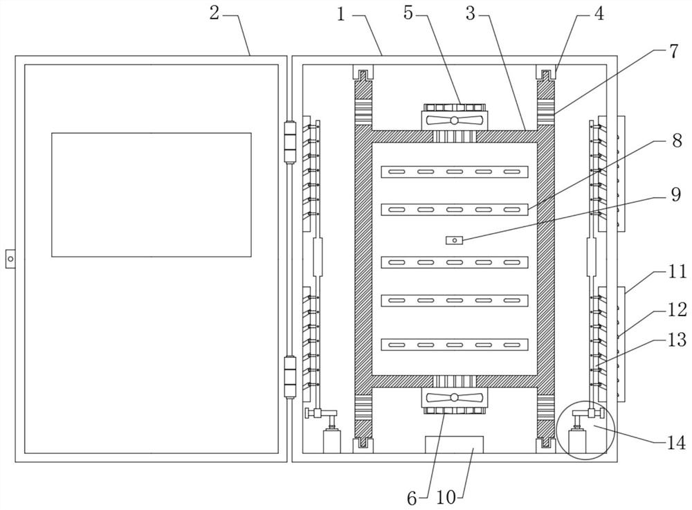 High-voltage power distribution cabinet with good heat dissipation performance