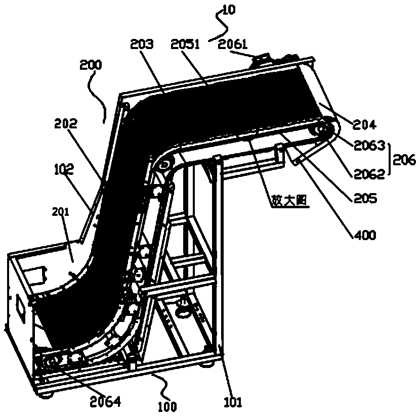 Cap arranging machine