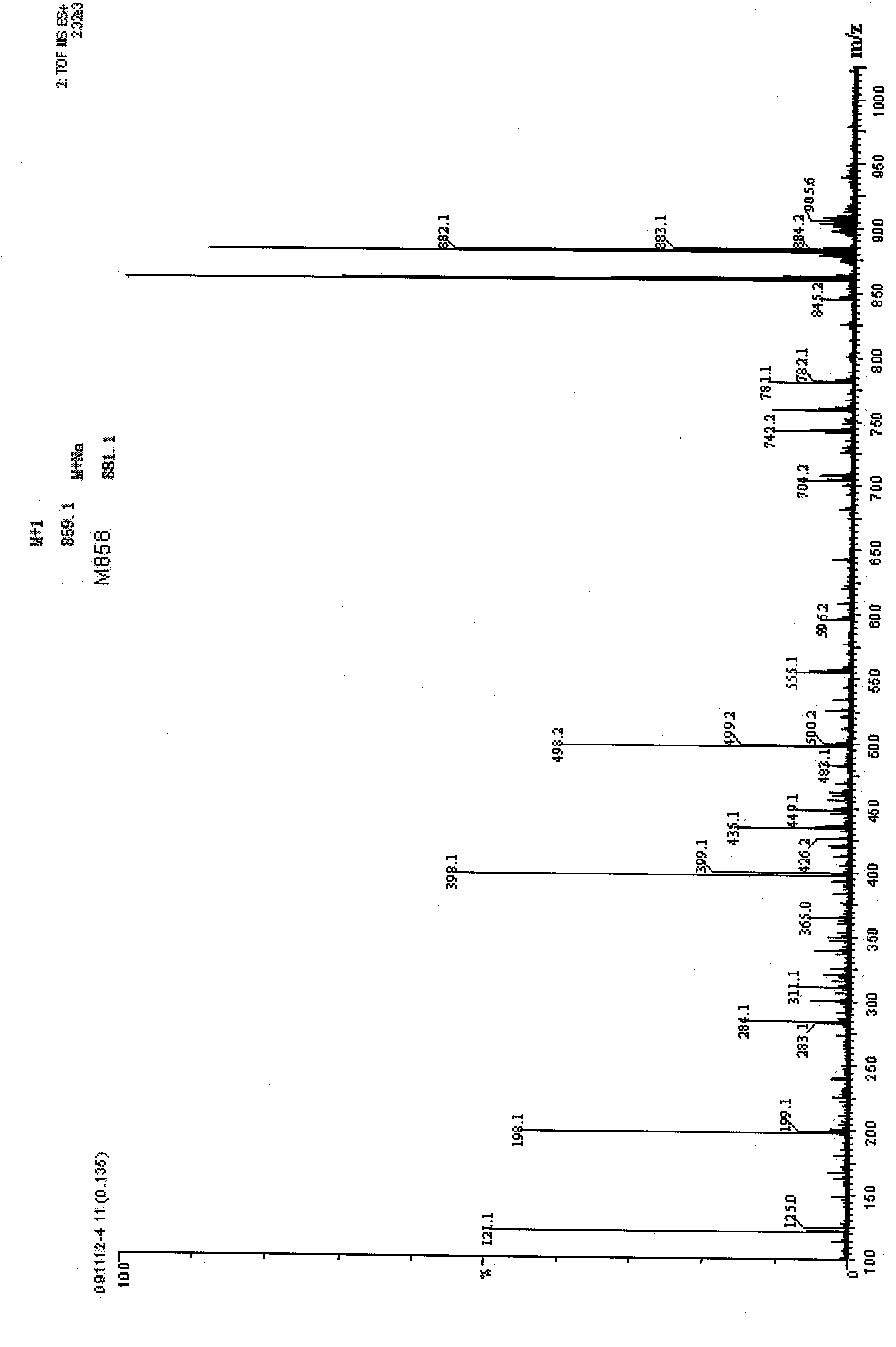 Nucleoside disulfide dinitrogen derivative and preparation method thereof