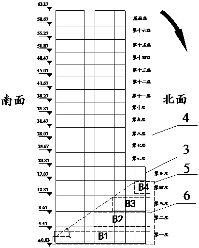 A blasting demolition method for building longitudinally inclined and collapsing zone by zone