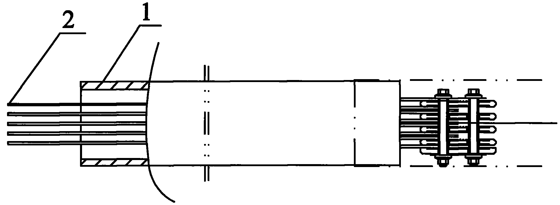 Solid bus slot with high strength