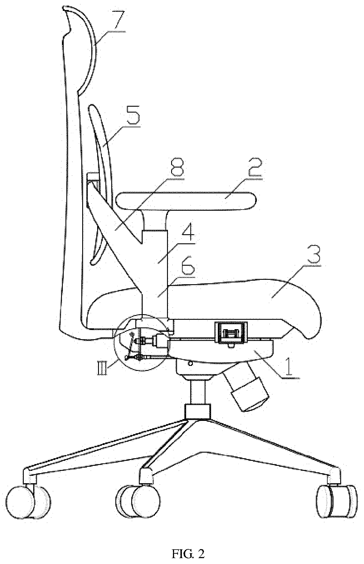 Lumbar support seat