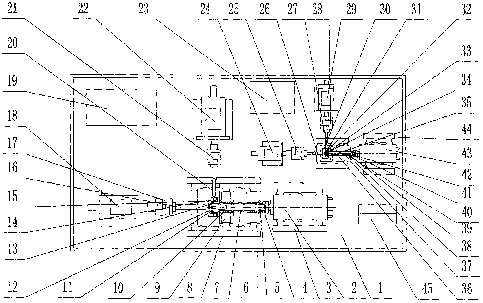 Aircraft engine spindle bearing testing machine