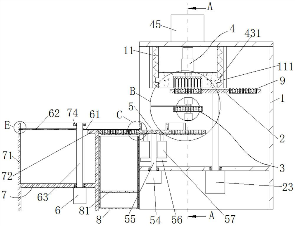 Material cutting system for empty capsule production