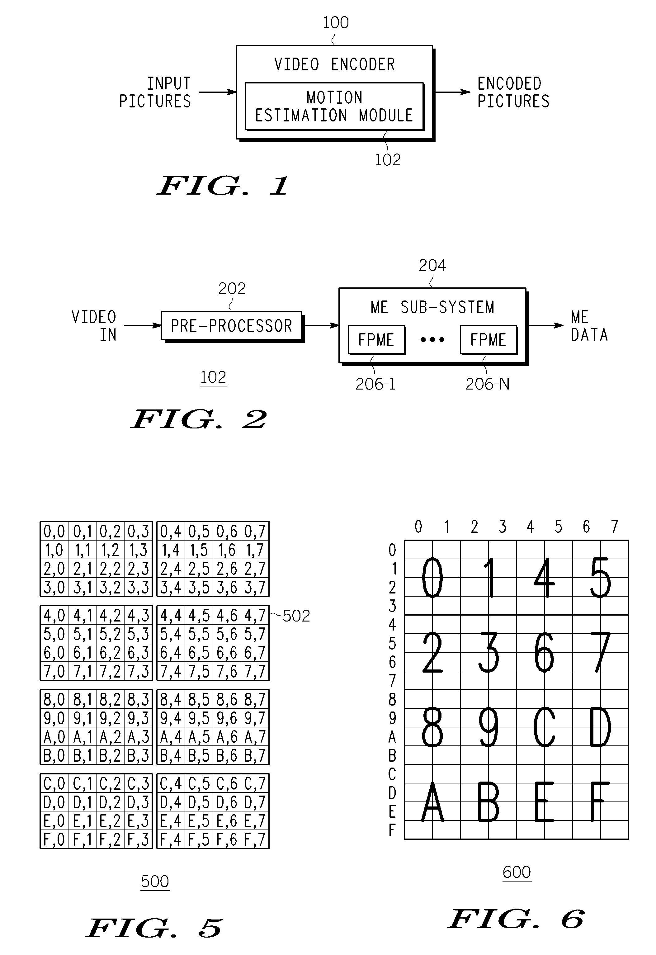 Method and Apparatus for Motion Estimation in a Video Encoder