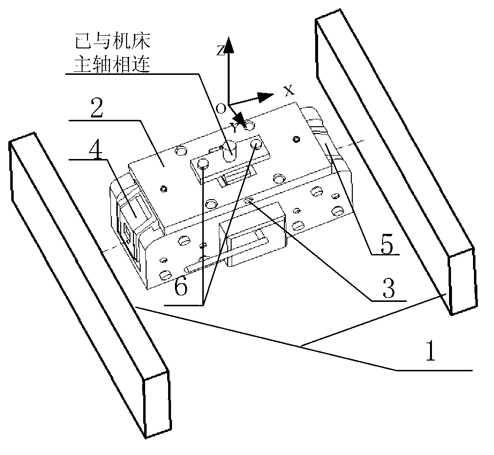 Non-contact inner parallel plane distance measuring method for large-sized workpiece