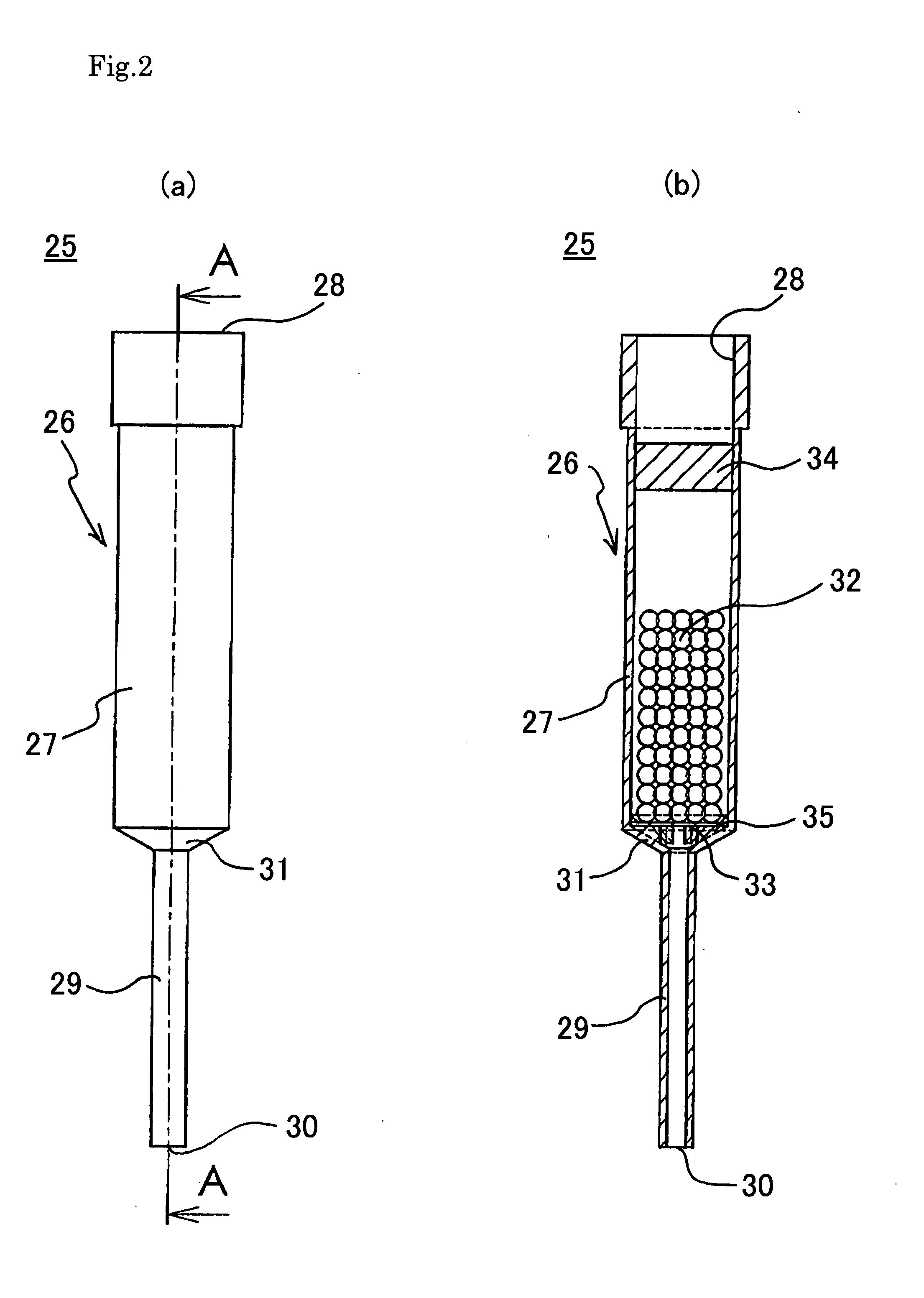 Carrier enclosing tip, carrier treating apparatus and method of carrier treatment