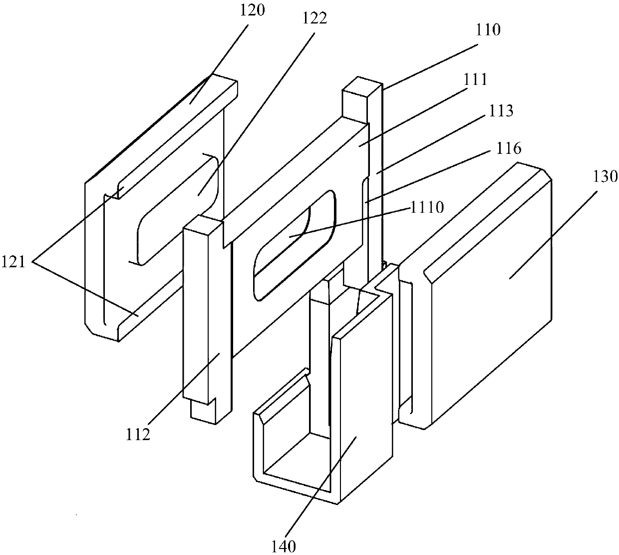 Flat panel transformer and switching power adapter