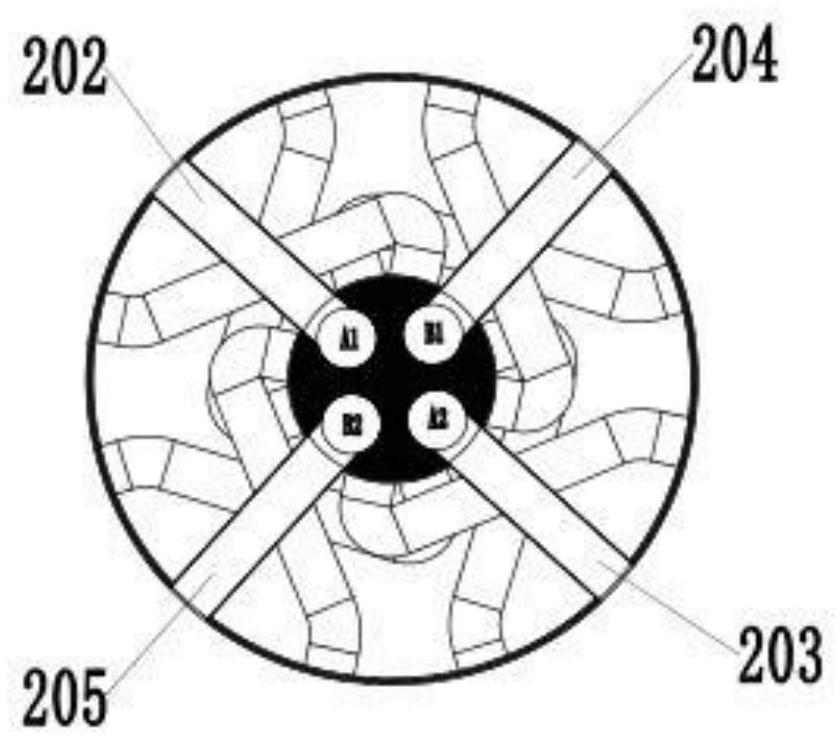 A kind of fresh air volume switching rotary device and air conditioner