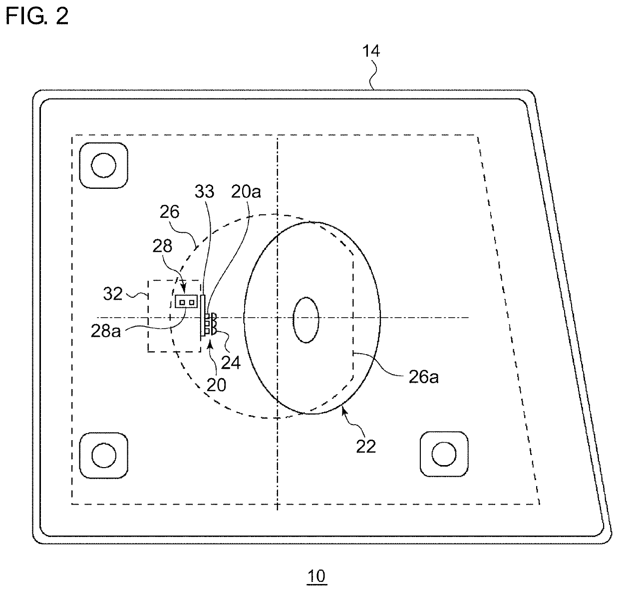 Optical unit and method for determining reflection plane