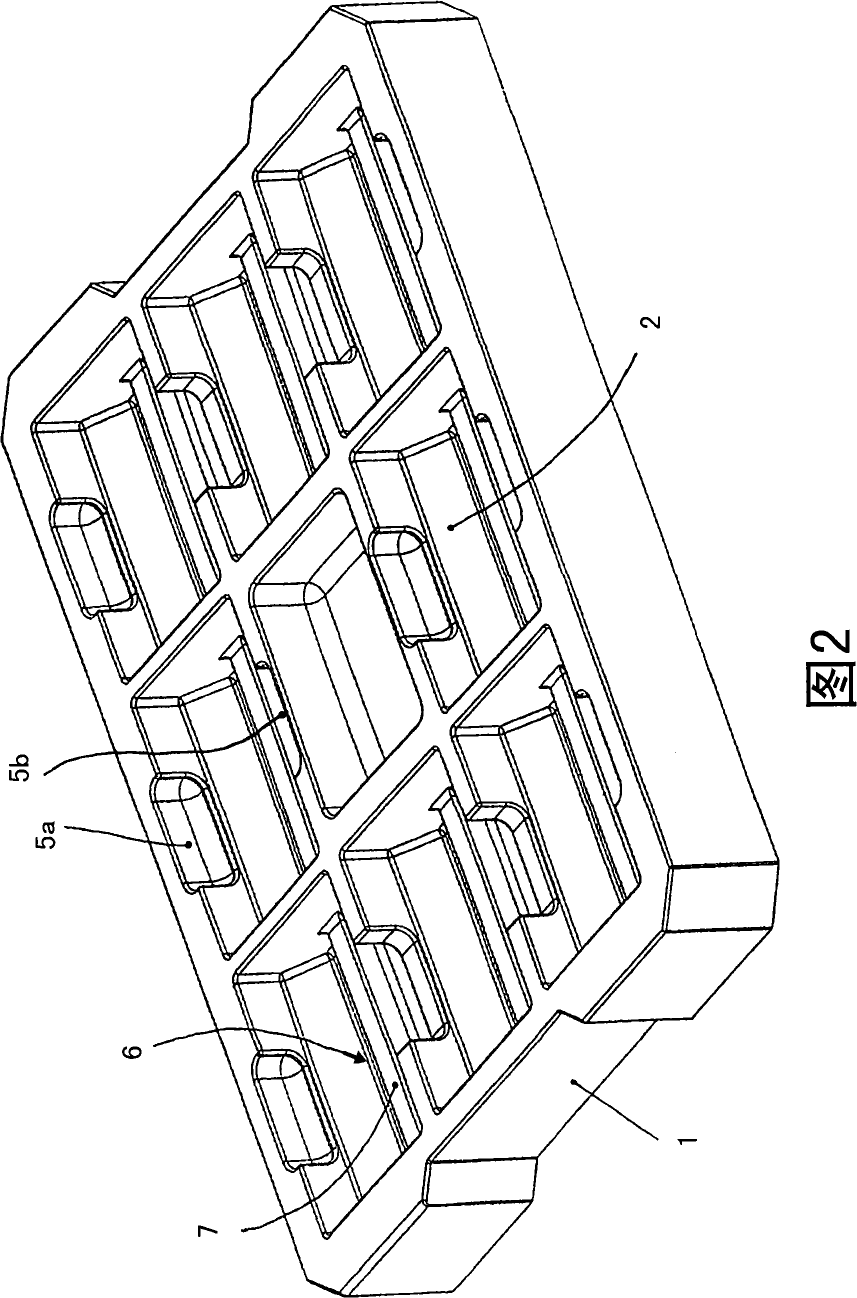 Pallet-like goods packaging assembly