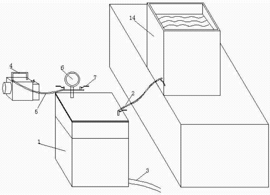 Device and method for observing natural distribution of air cores in water in low-air-pressure environment