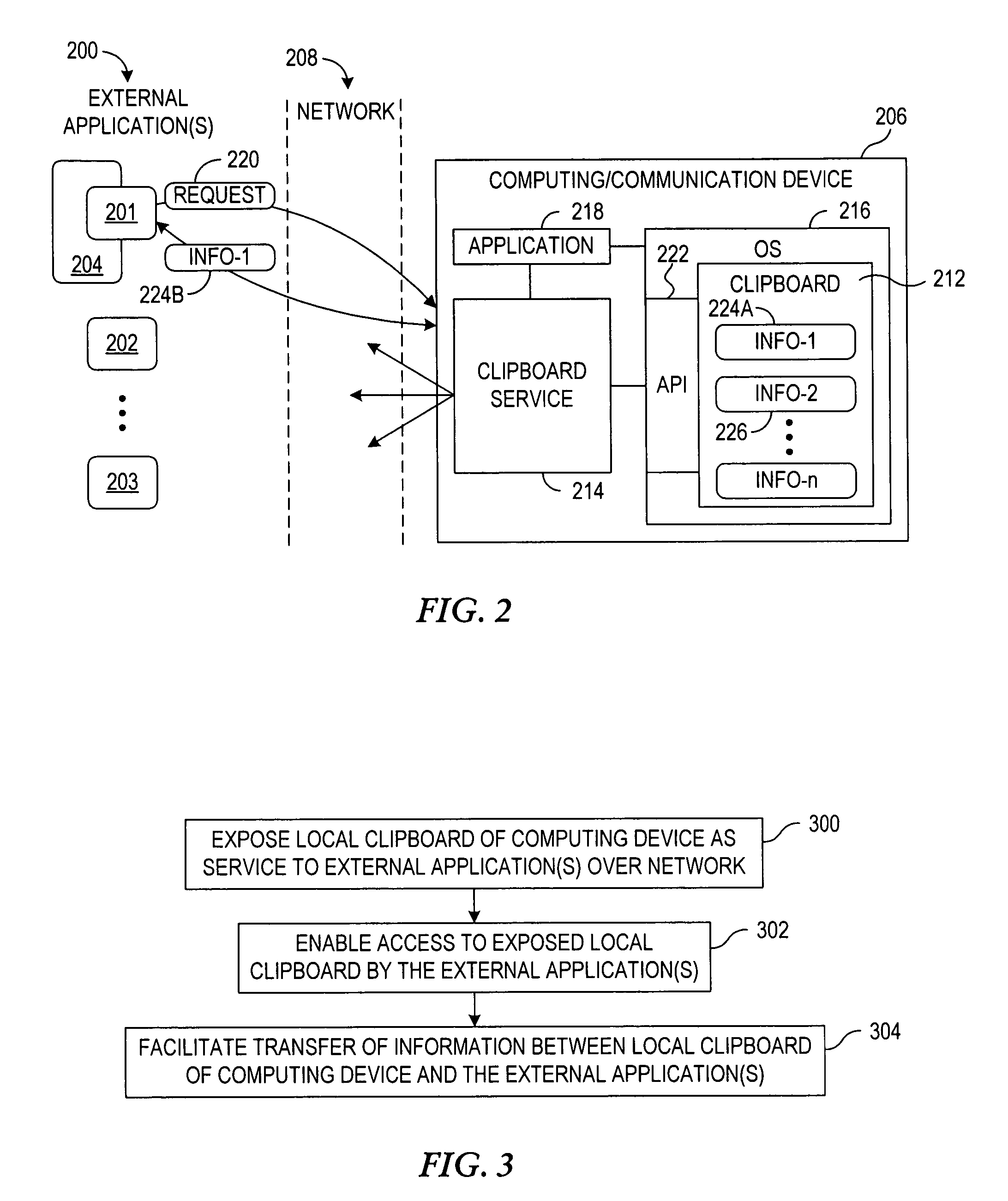 System and method for exposing local clipboard functionality towards external applications