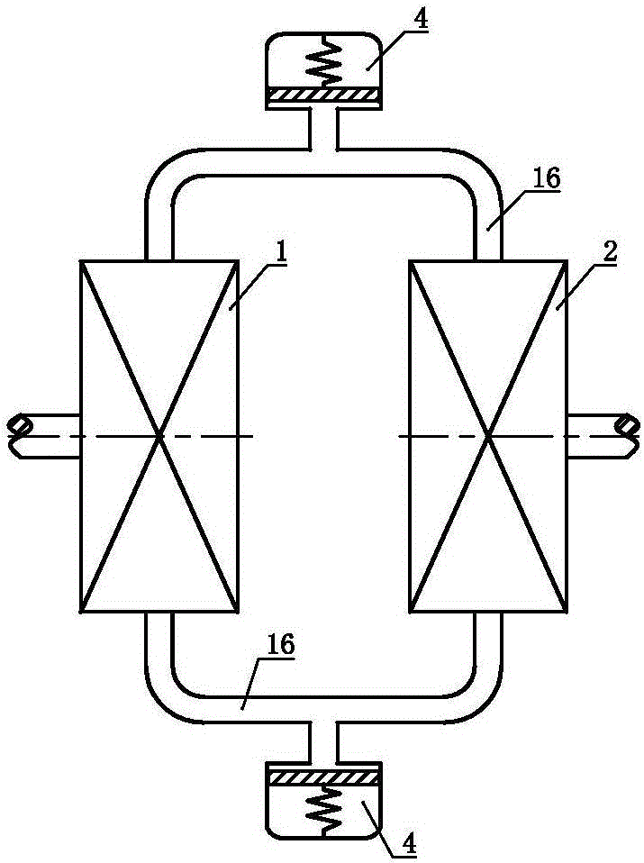 Volume type energy adjusting system and device thereof