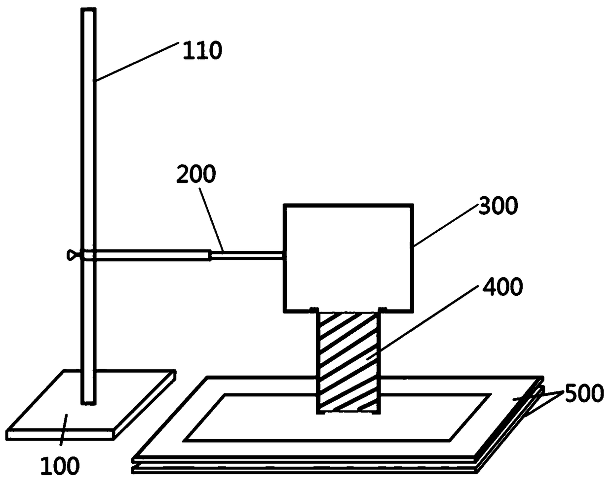 Device for testing protective performance of shape memory fabric and application