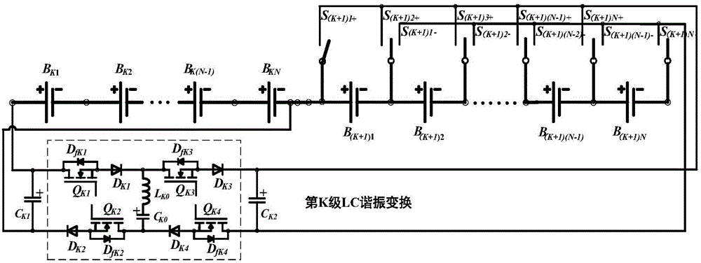 A kind of interleaved modular pack to cell equalization circuit and control method