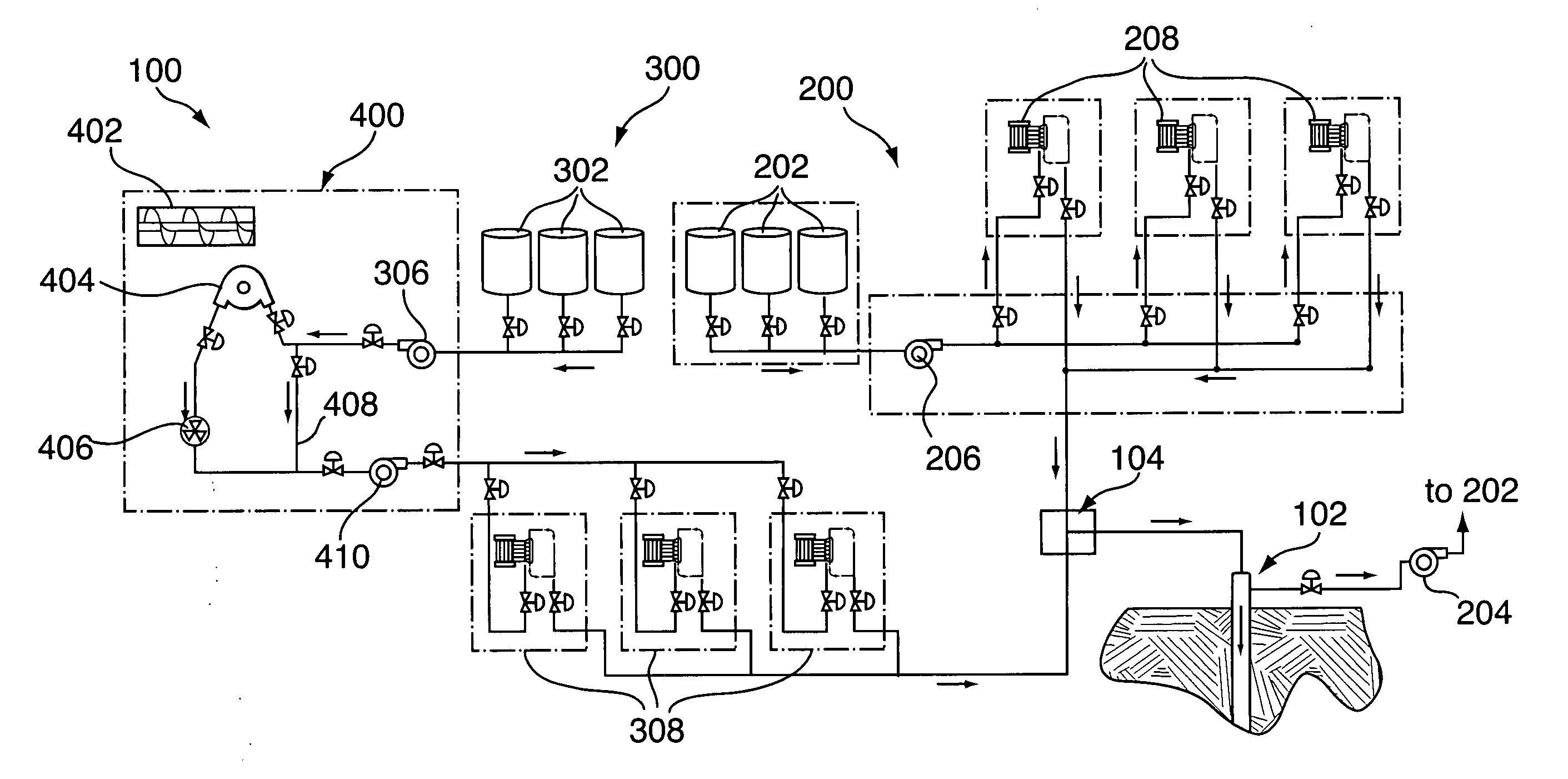 Split stream oilfield pumping system utilitzing recycled, high reid vapor pressure fluid