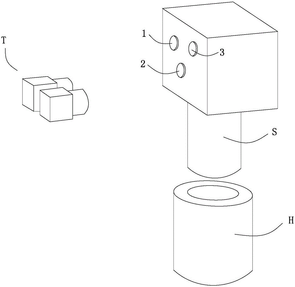 Component hole axis measurement method