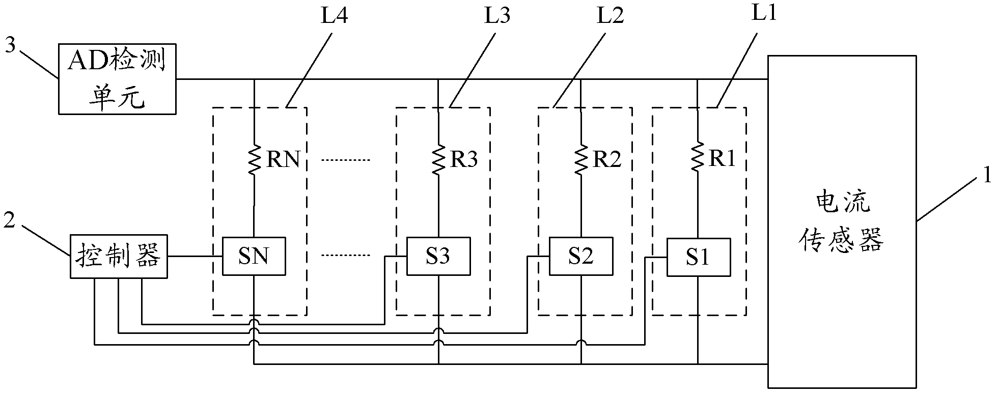 Current detecting device and method