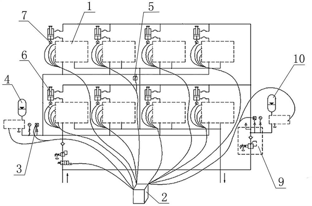 Multi-wheel-set suspension control system