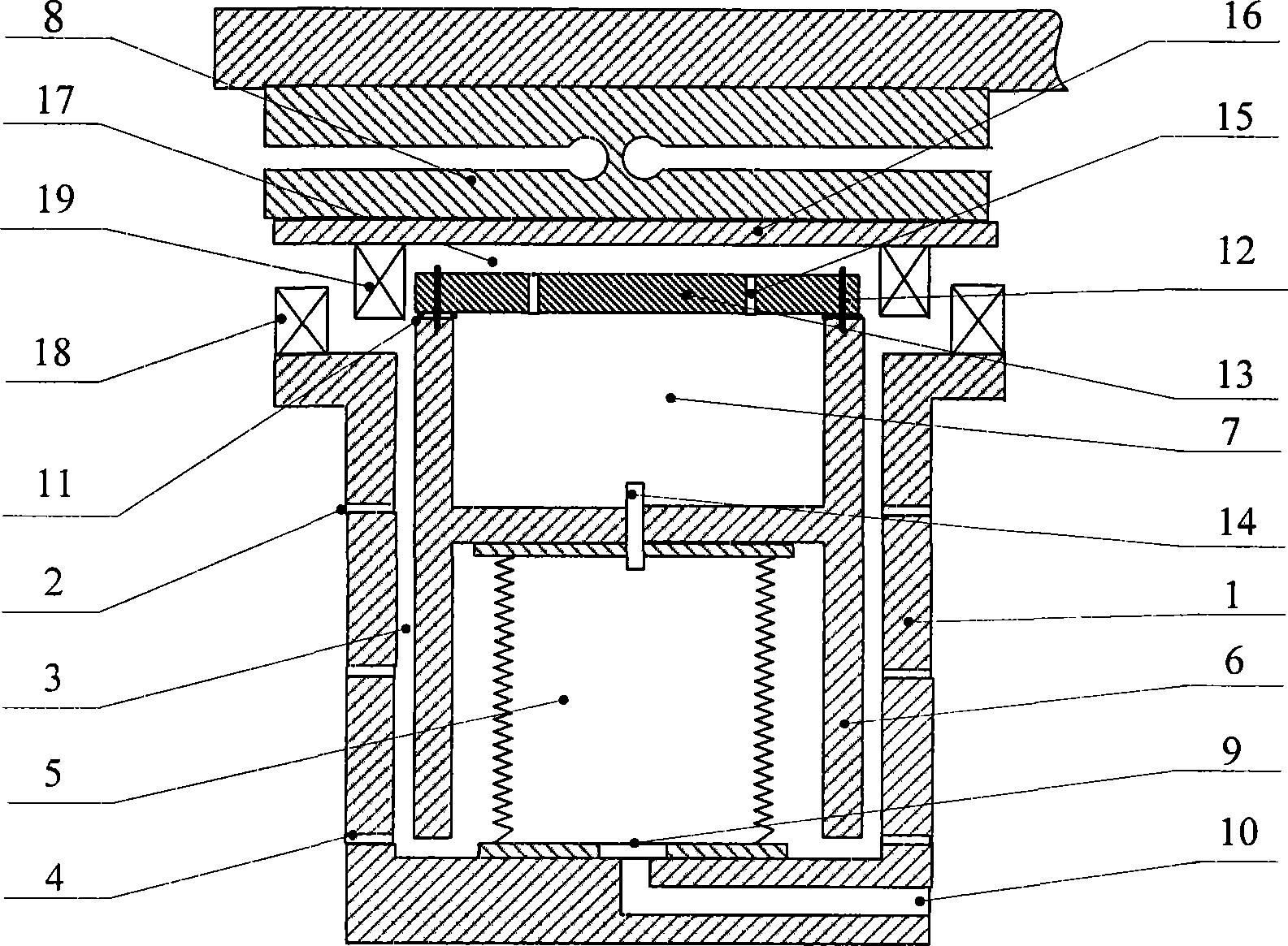 Precision vibration damping assembly and vibration damping platform composed of the assembly